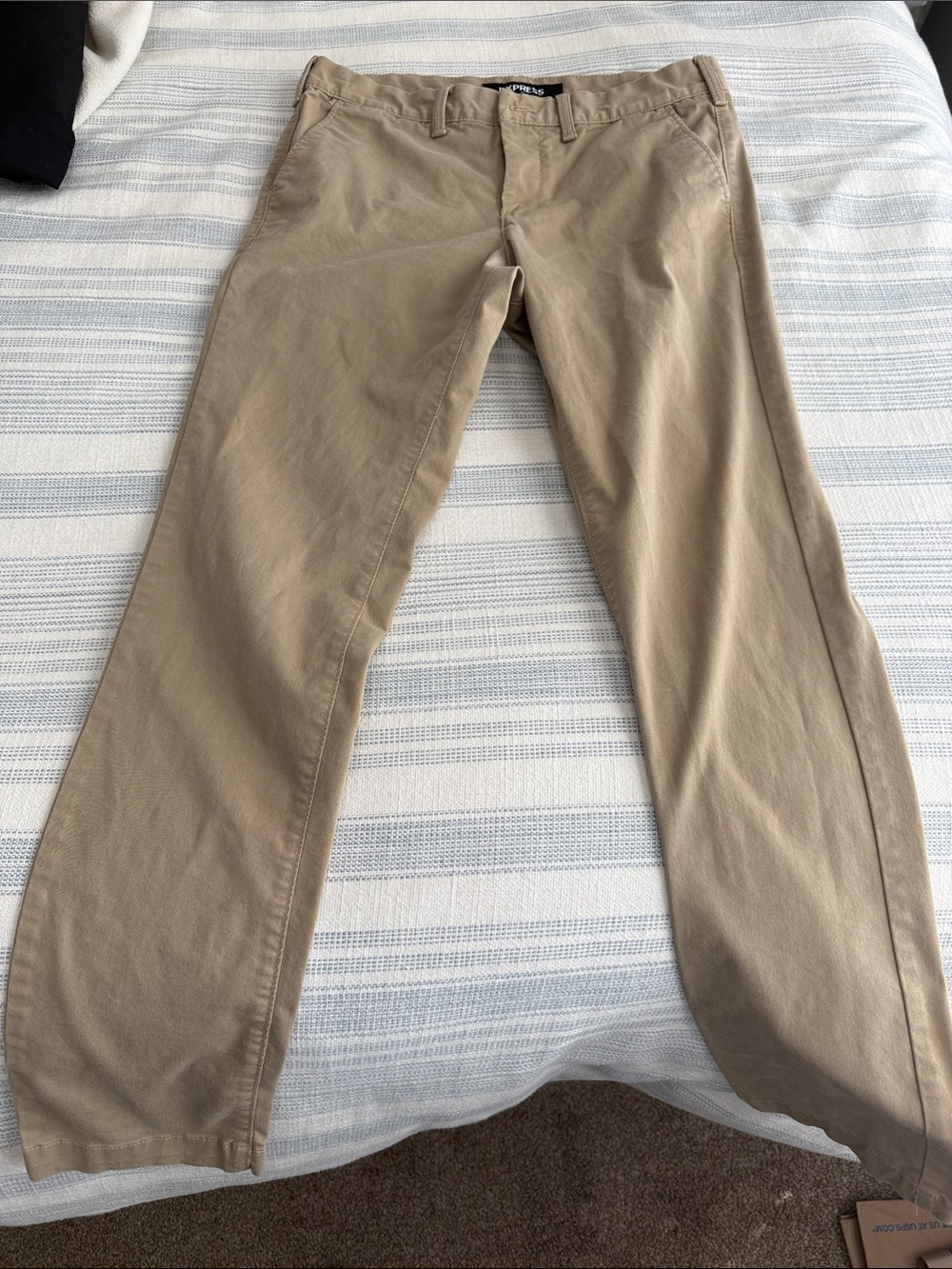 Express Men's Khaki Chino Pants - Light Tan